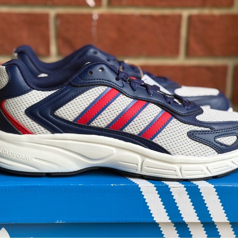 Adidas Eclyptix 2000 Navy Blue Red White New Sneakers Running Shoes